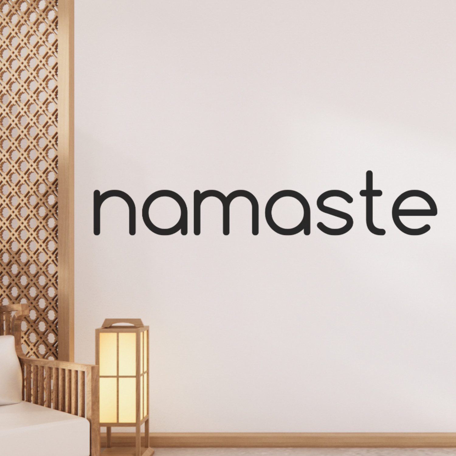 Inspirational Wall Decal – Namaste – Yoga, Meditation, and Mindfulness Decor