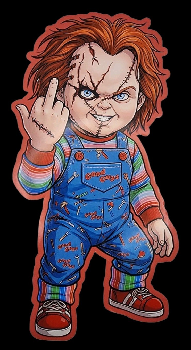 Bride Of Chucky Charles Lee Ray Inspired Waterproof Car Decal Vinyl Sticker