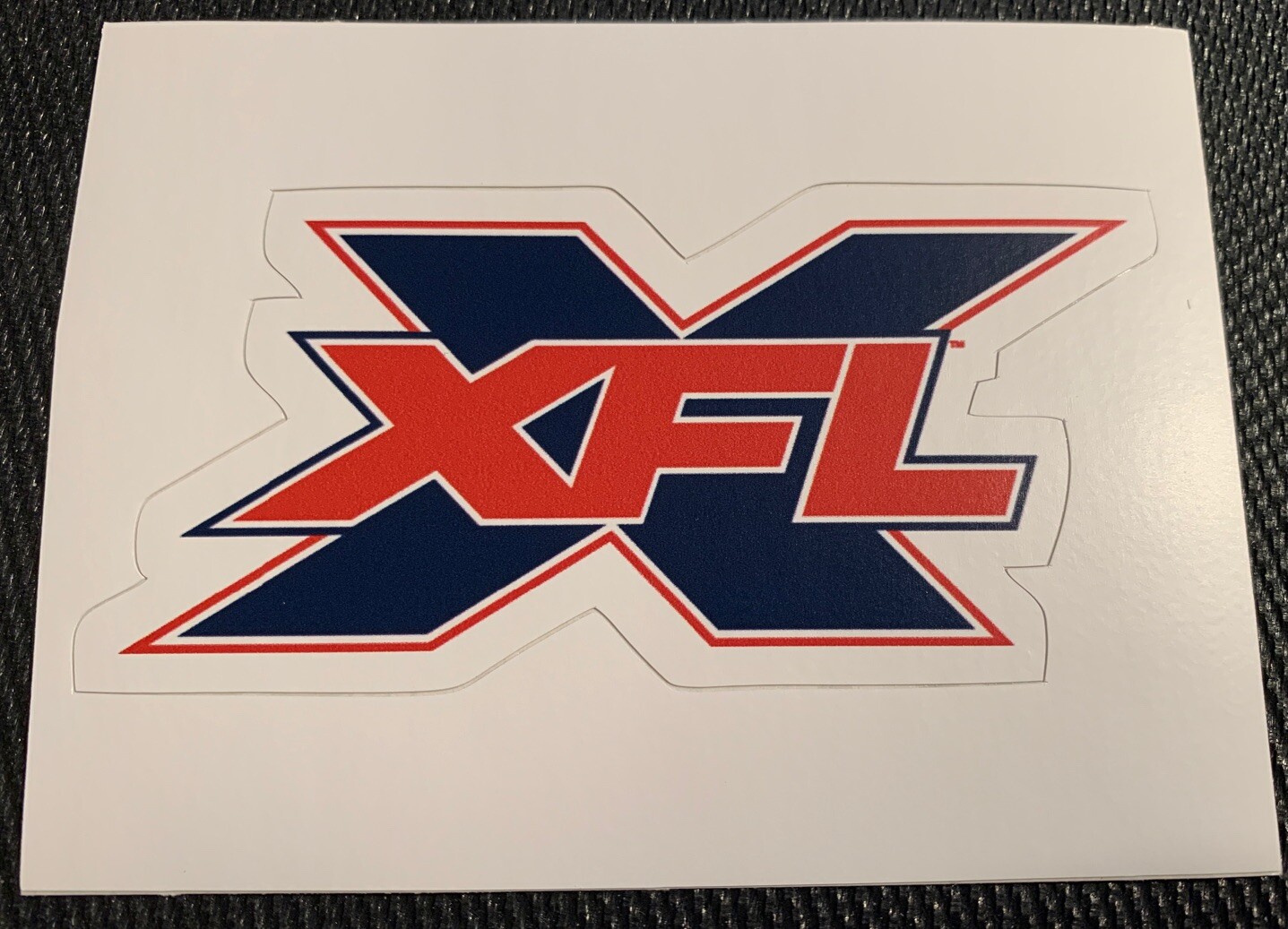 XFL Logo Sticker 4" X 1.8" Decal Color Football – Free Shipping XFL