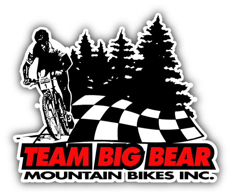 Mountain Bikes Big Bear Team Car Bumper Sticker Decal