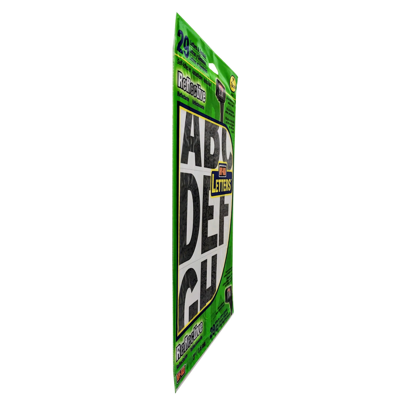 5 pack) 3 inch Reflective Vinyl Letter Kit, 65 Self-Adhesive Stickers for