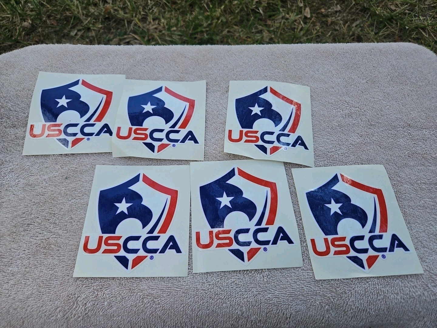 6 USCCA United States Concealed Carry Association Sticker / Decal. Red White Blu