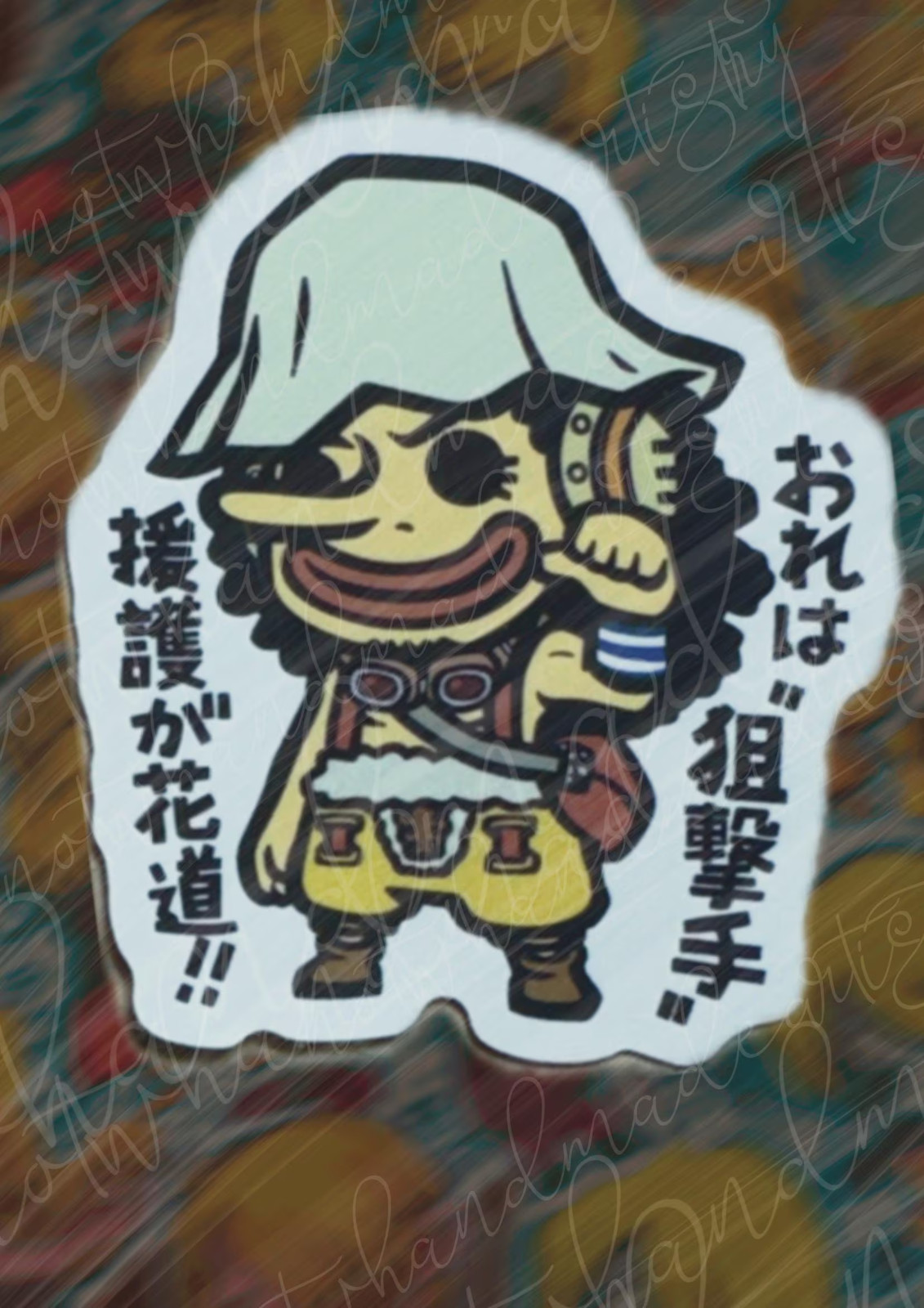 One Piece Usopp Sogeking Weatherproof Stickers