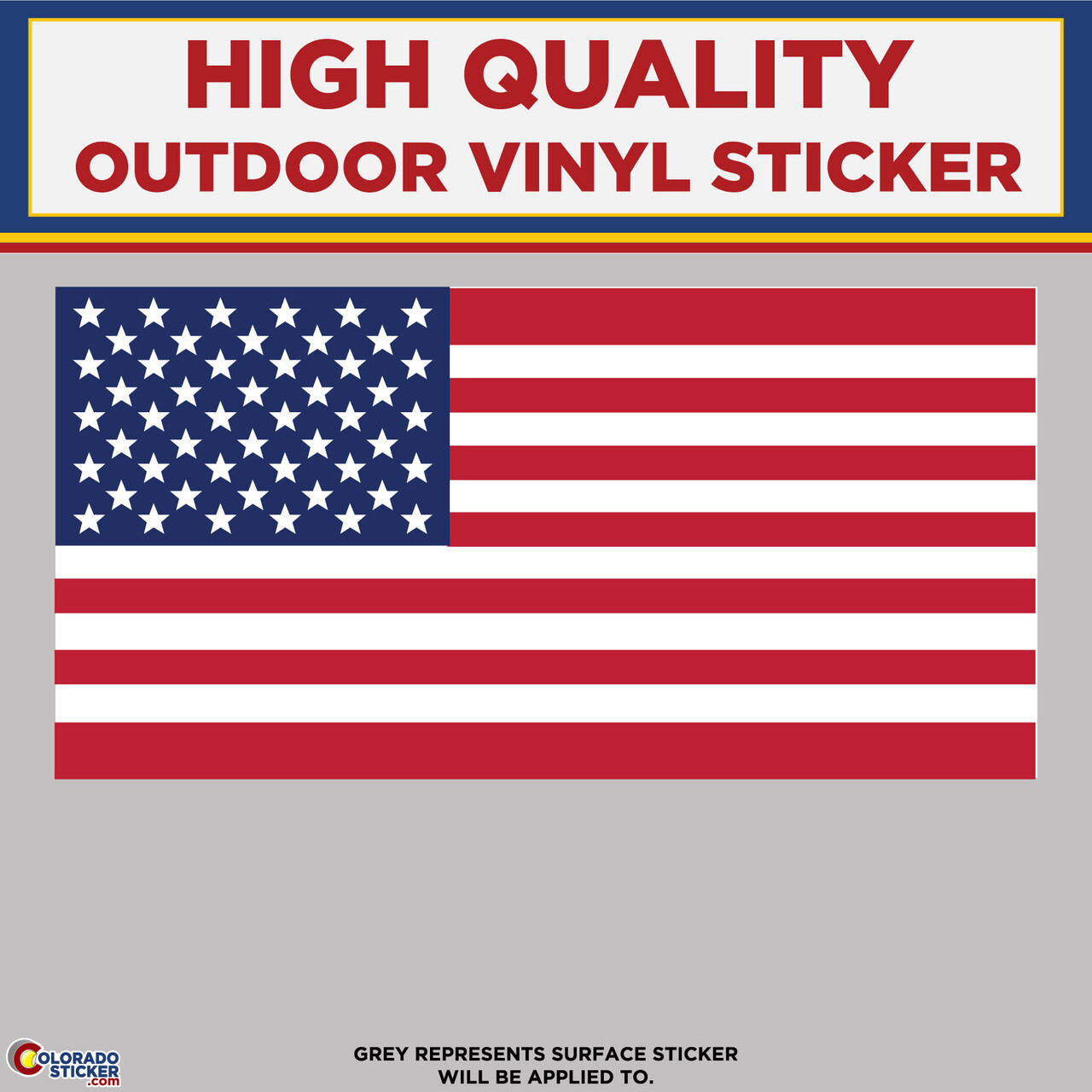 American Flag, US Flag, High Quality Vinyl Stickers
