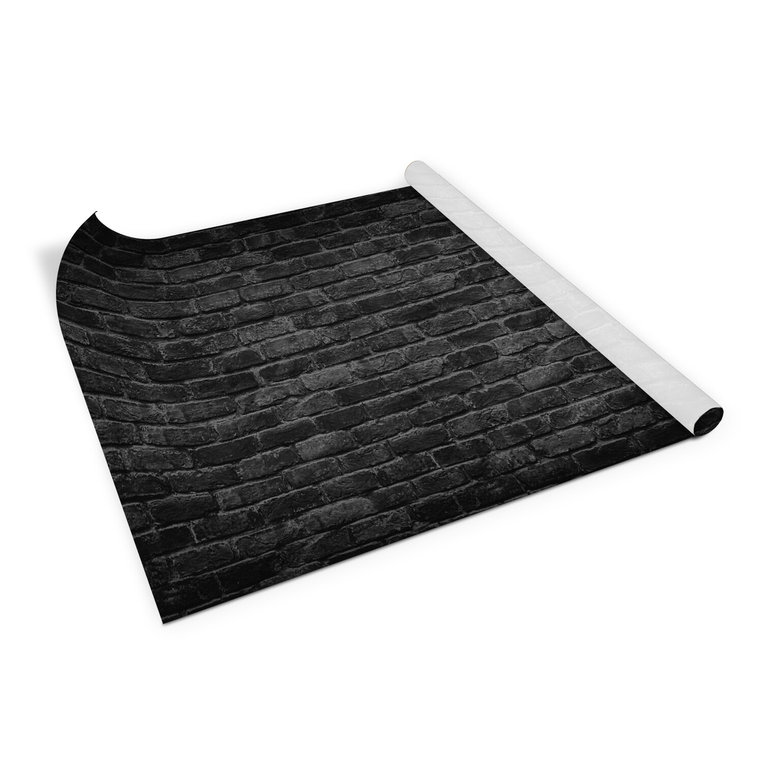 Worktop Covering Stickers Self Adhesive Vinyl Wrap Dark brick texture 100×50
