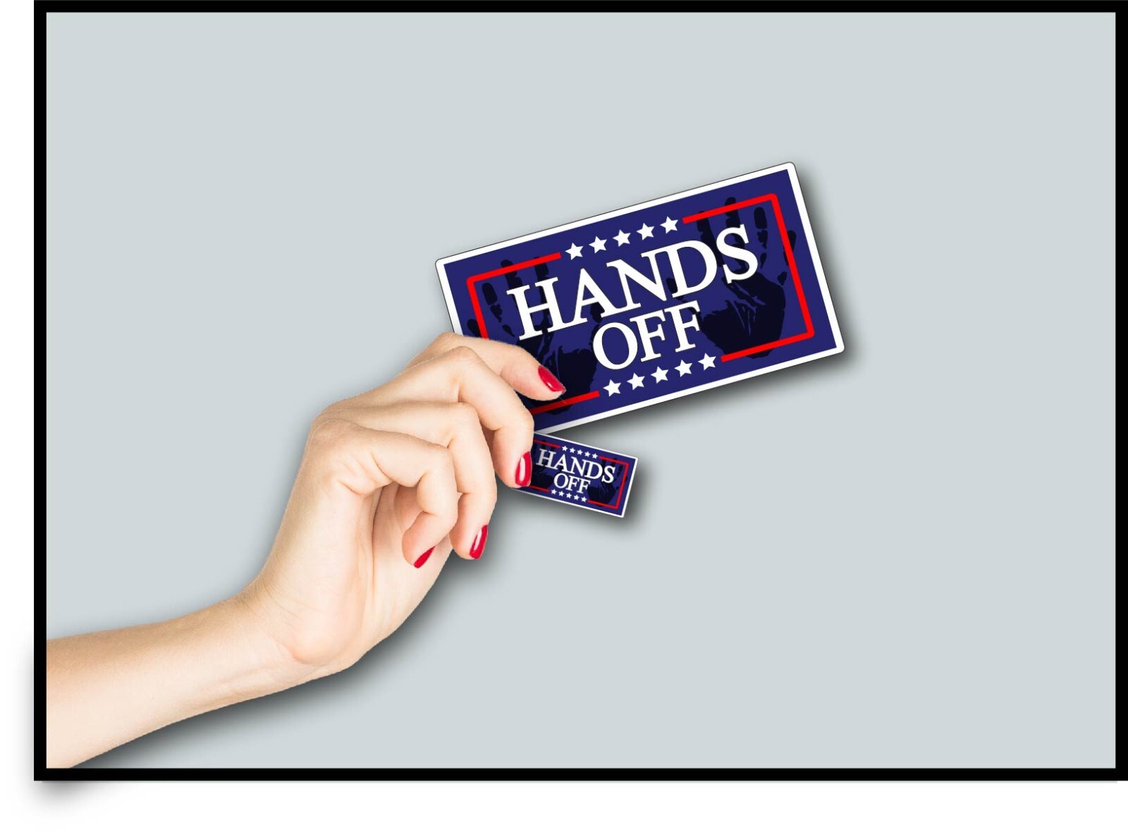 Hands Off Decal Sticker Anti Trump MAGA Democrat Liberal Political Protest