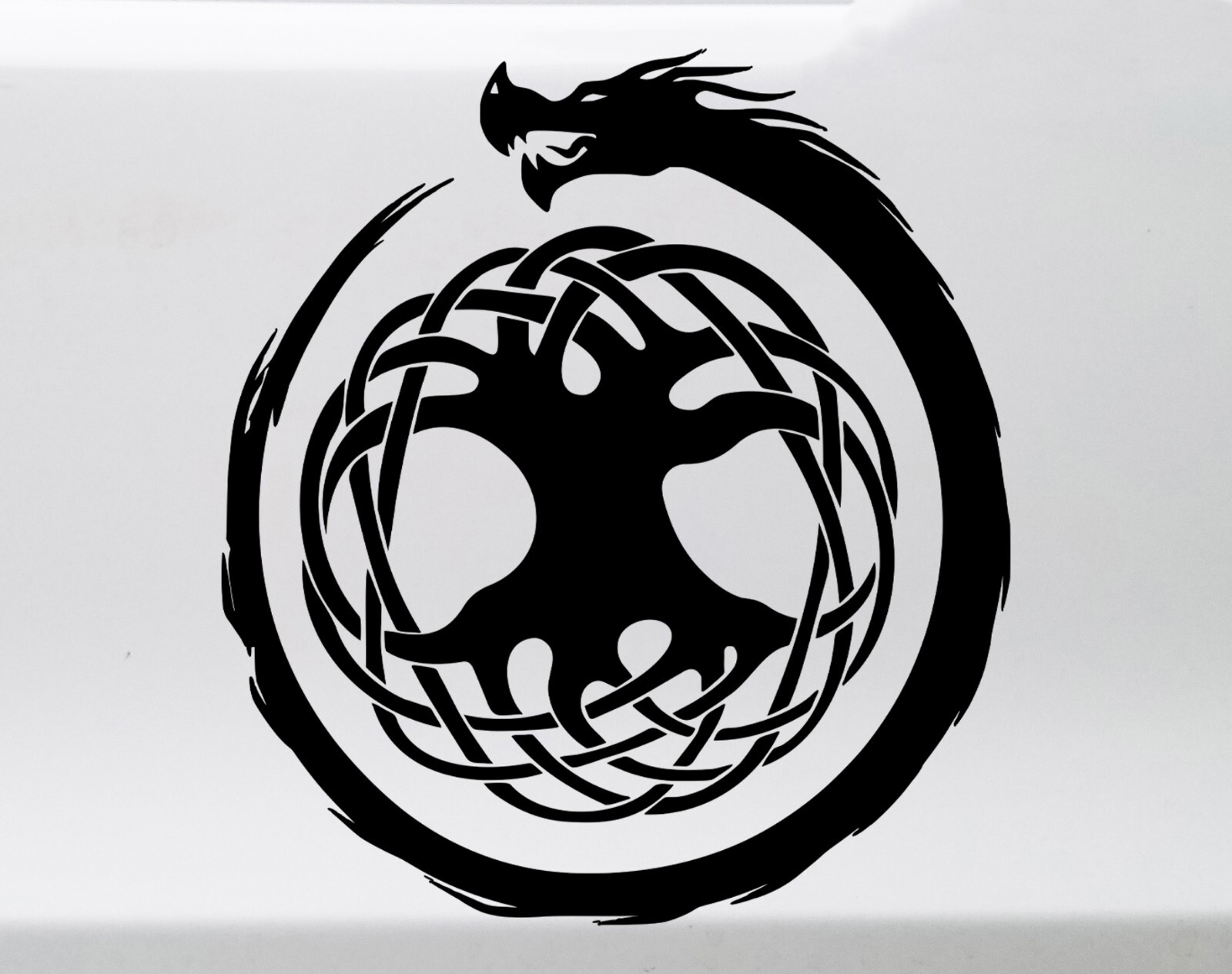 Jormungandr Tree of Life V1 Vinyl Decal Viking World Serpent Yggdrasil Norse