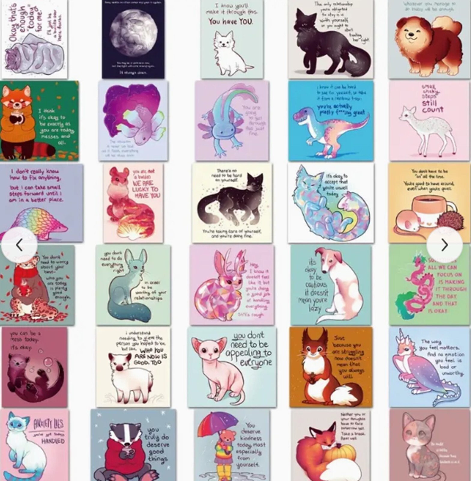 50pcs INSPERATION FROM ANIMALS STICKERS, Words of Wisdom, Laptop, Phone, Windows