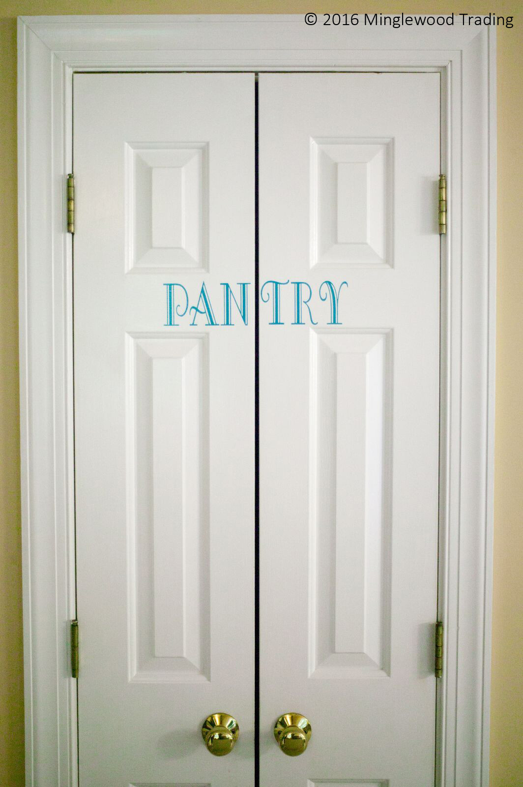PANTRY -V2- Vinyl Decal Sticker – Kitchen Food Provisions Linen Door Label