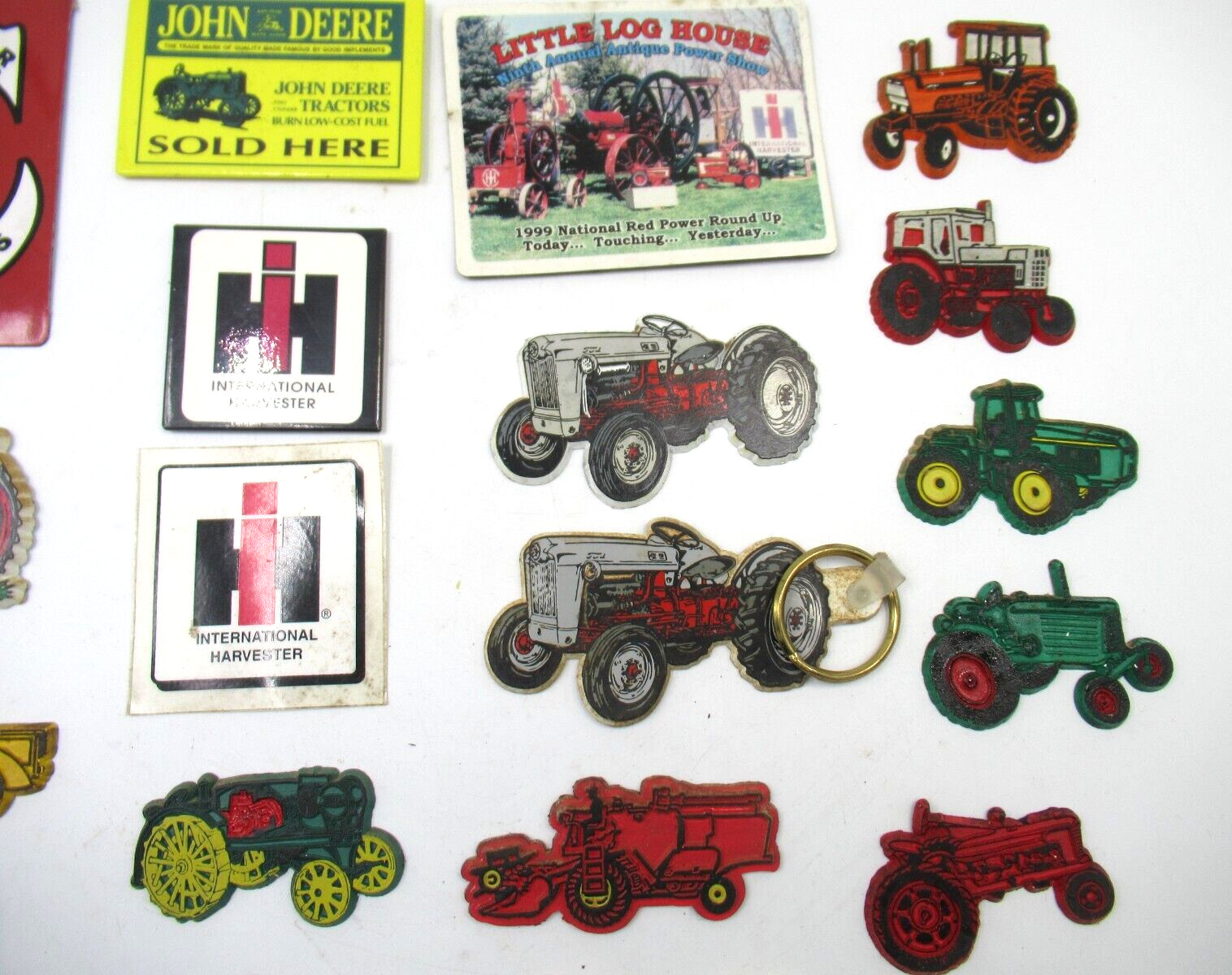 John Deere Tractor Refrigerator Magnets Lot Of 25 Ford Allis IH Farmall Vintage