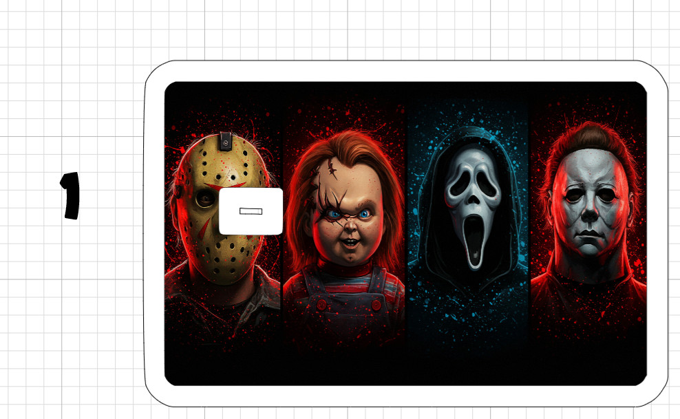 Horror Halloween Credit Debit Card Skins Sticker Jason Myers Chucky Freddy Ghost