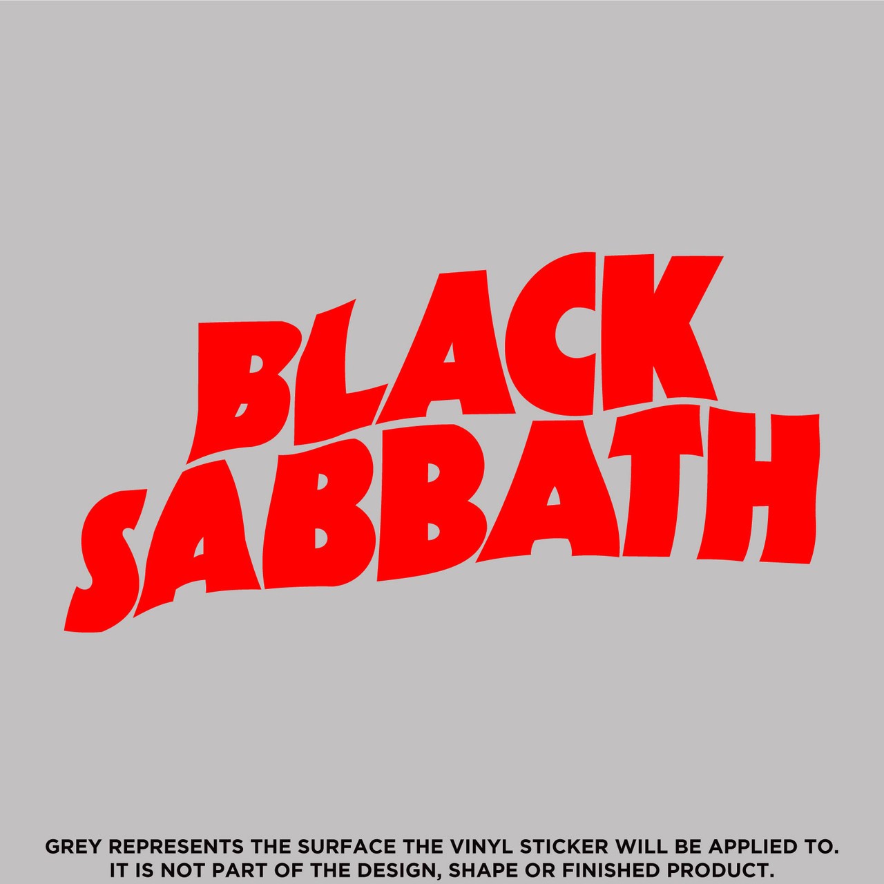 Black Sabbath Die Cut Text