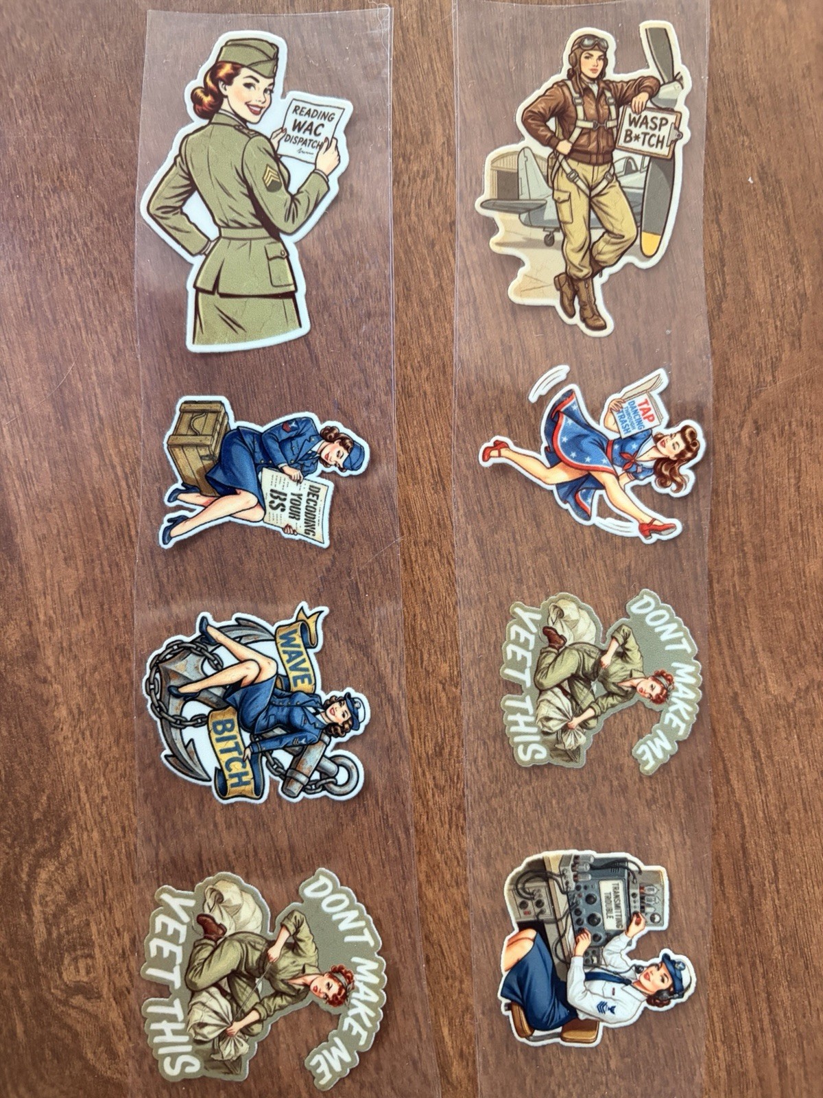 40 Pin Up Girls Decals Waterproof, Tear Resistant, Scratch Resistant Mi, Morale