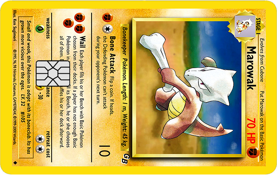 Pokémonster Card Collection Credit Card Skin / Wrap Decal Pre-Cut Sticker