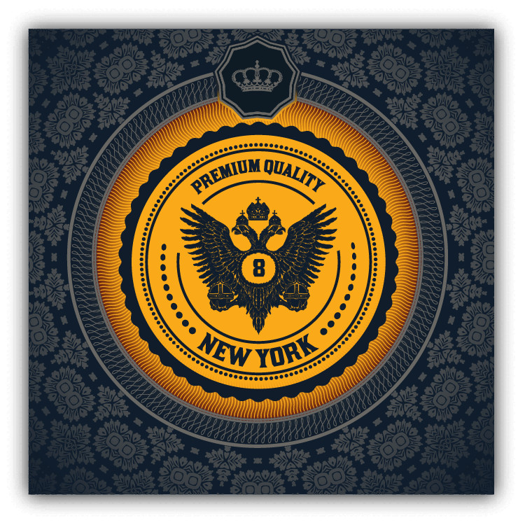 Royal Emblem Premium Quality New York Car Bumper Sticker Decal