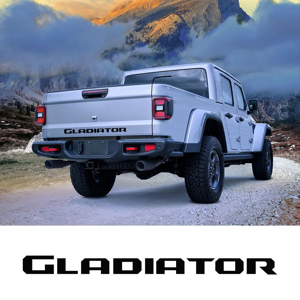 Aftermarket Jeep Gladiator Tailgate Vinyl Letter Decal – Rear Tail Graphic Stick