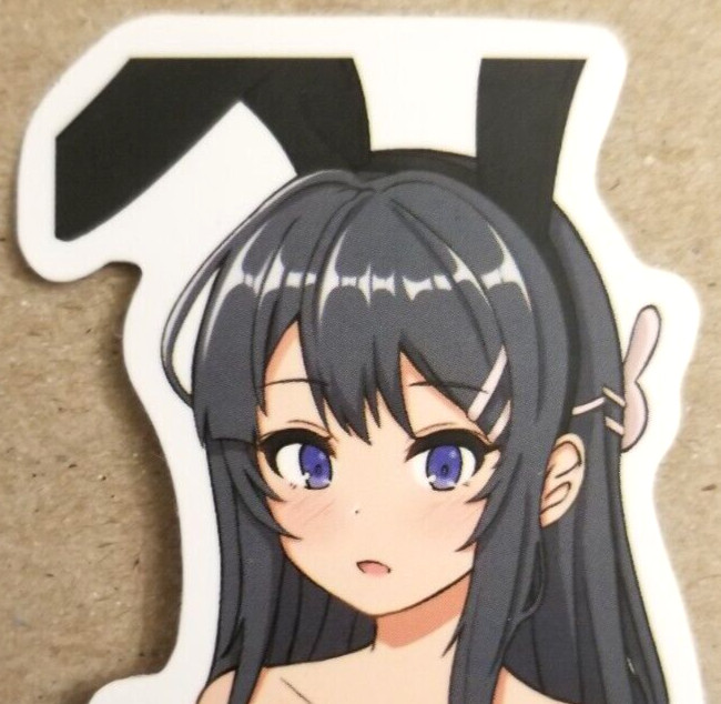 Bunny Girl Sticker Waifu Bunnygirl Rabbit Lingerie Anime Manga Art Pin Up Pinup