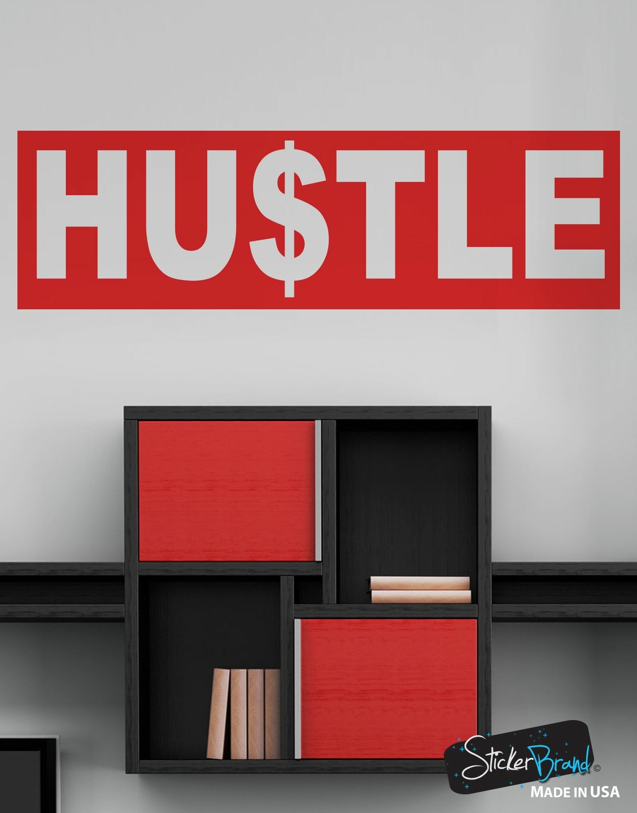 Hustle Motivational Quote Vinyl Wall Decal Sticker #6059
