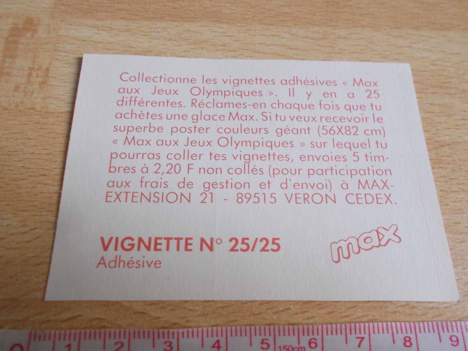 Sticker Glaces Motta – Max Aux Games Olympics – 328 1/12ft
