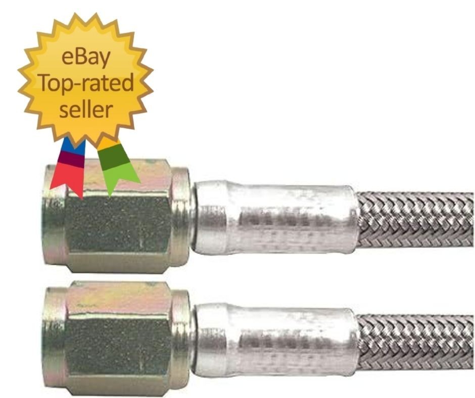 Heavy-Duty 60-Inch Braided Brake Line – Corrosion-Resistant and Reliable