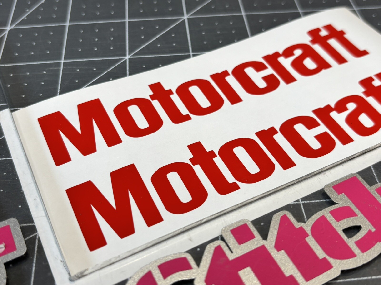 TWO Motorcraft Vinyl Decals Many Sizes/Colors Available – FREE Shipping!