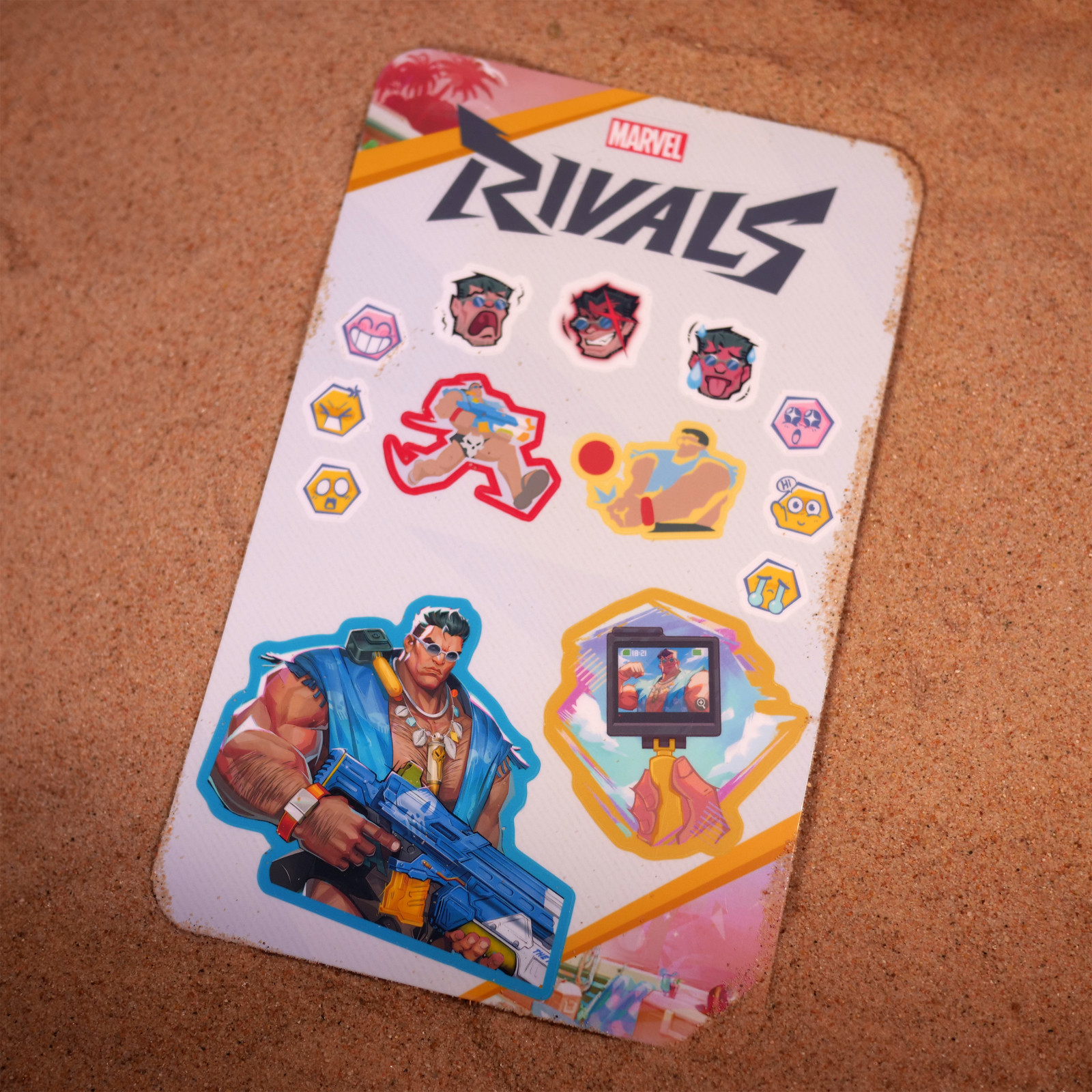 Marvel Rivals Punisher Summer Skin Sticker Sheet