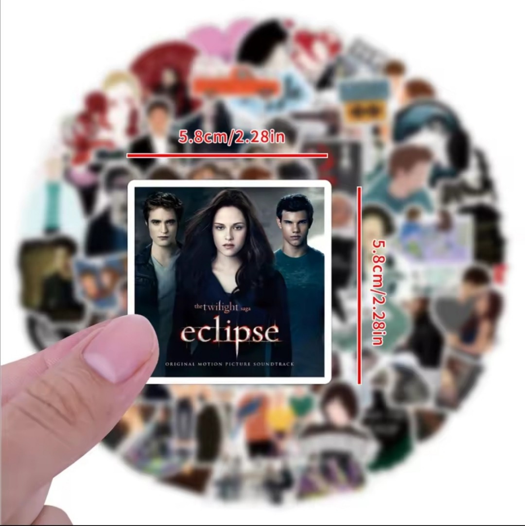20 PCS Twilight Saga (Unofficial) Movies Books Characters Stickers BRAND NEW
