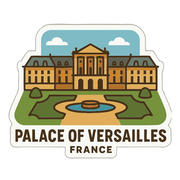 Palace of Versailles France Sticker Decal Vinyl Die-Cut Symbolic Landmark Design
