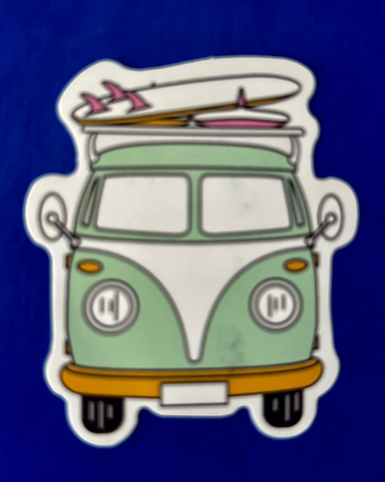 Pura Vida Sticker Minivan with Surfboards NEW out of pack
