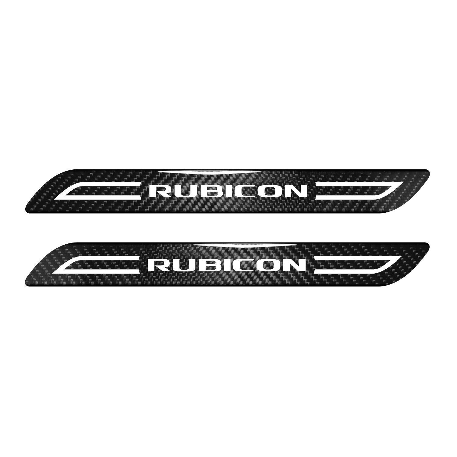 Jeep Rubicon Wrangler Blade Style Carbon Fiber Car Protector Decals