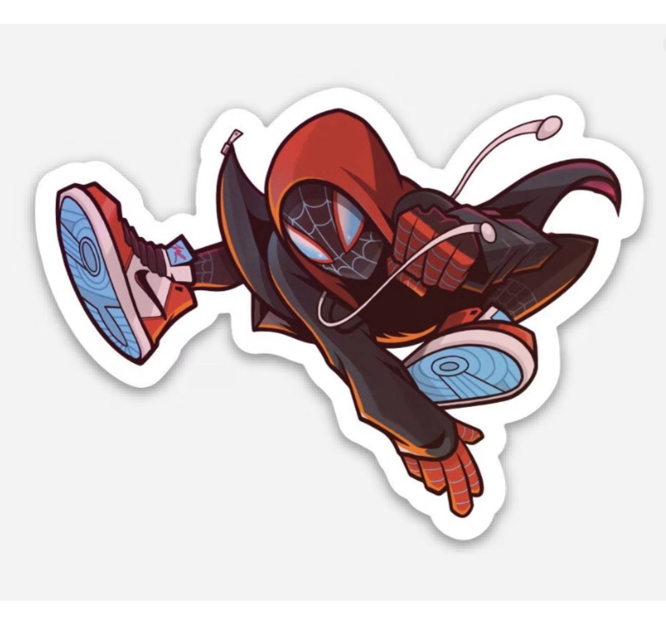 3” Miles Morales Spider Man Sticker Vinyl Decal Matte Finish Dishwasher Safe