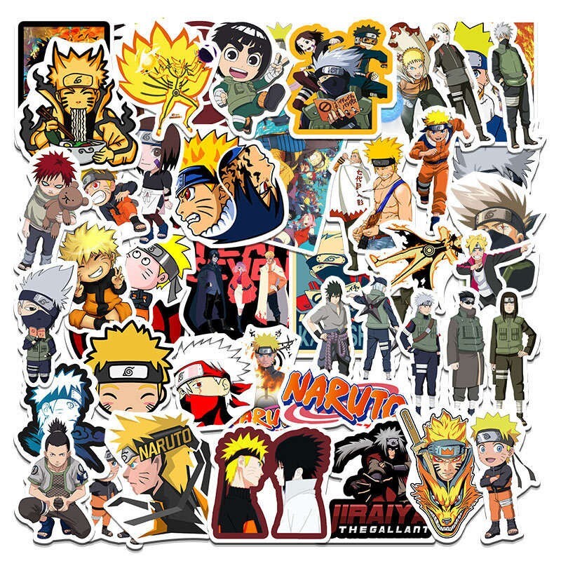 Naruto Shippuden Boruto Japanese Anime Random 10 PCS Stickers – No Duplicates