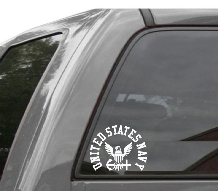 UNITED STATES NAVY Vinyl Window Decal Sticker NAVY 1