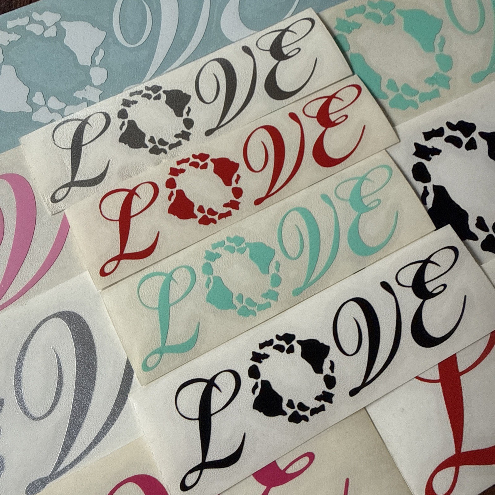 Hawaii Love Island’s Sticker Decal New 4” or 7" Inch 7 Colors To Chose From Kind