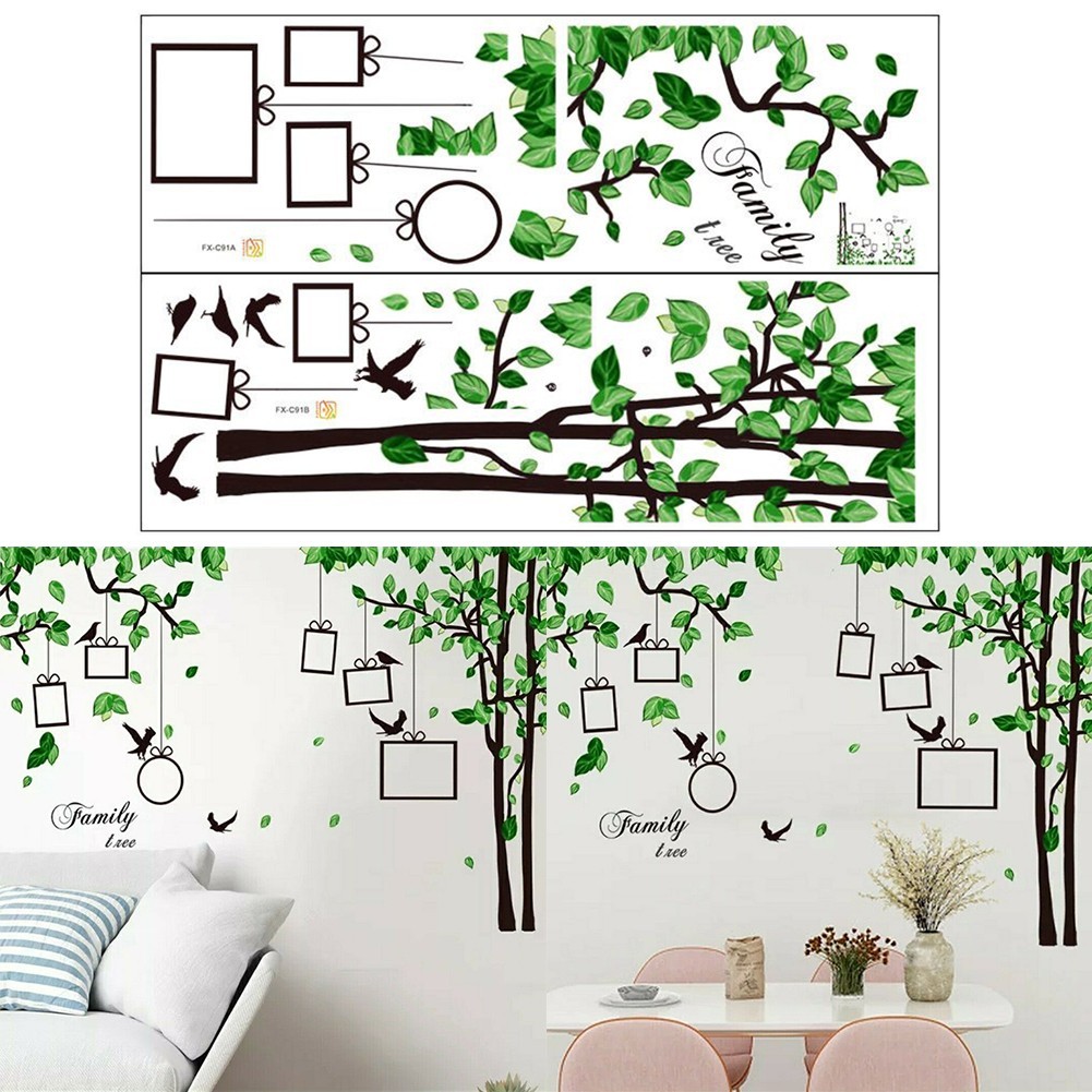 Family Tree Photo Frame Wall Decal Sticker Living Room Home Decor Removable