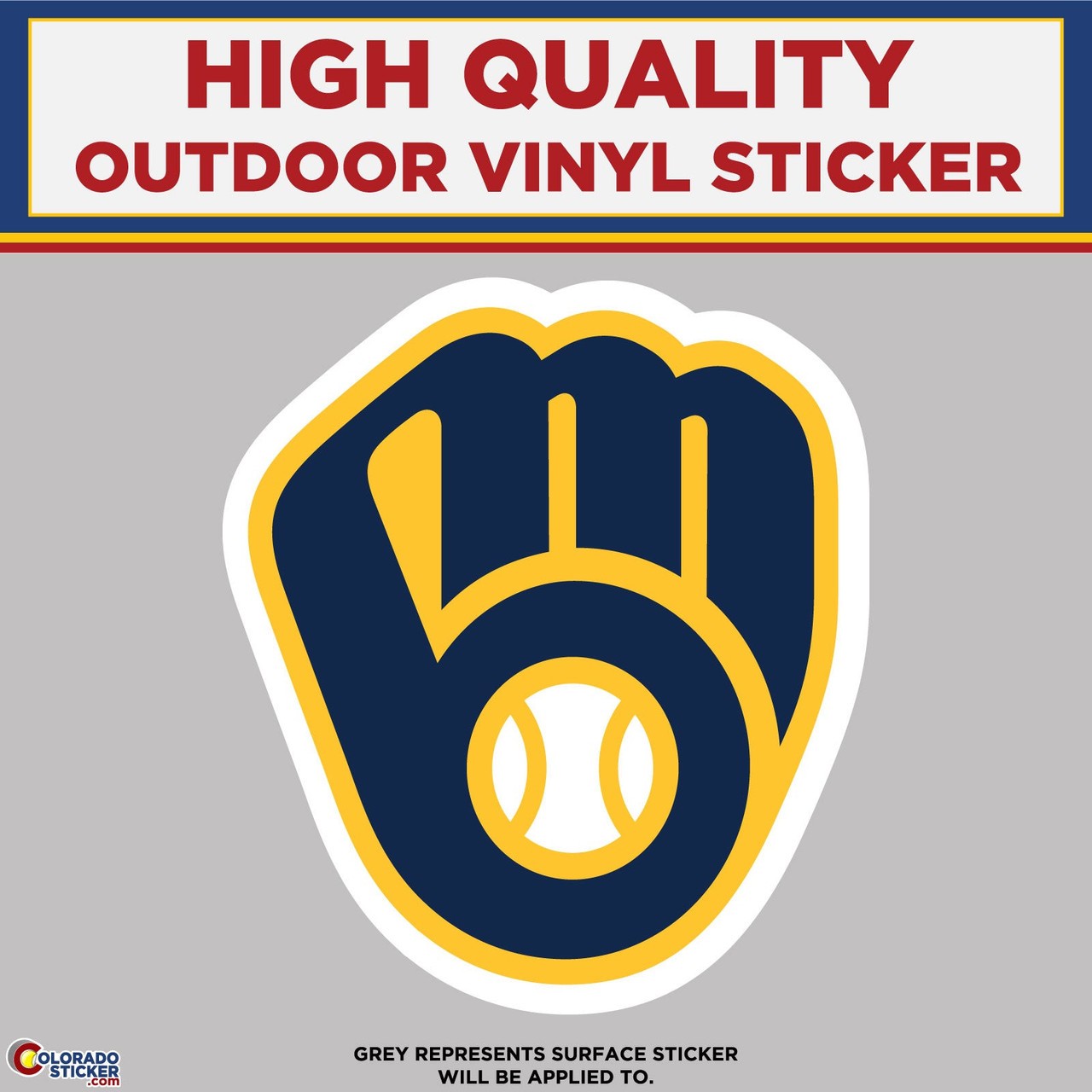 Brewers, High Quality Vinyl Stickers