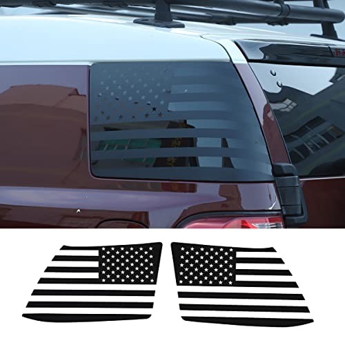 Compatible with Toyot@ FJ Cruiser 2007-2017 Tailgate Side Window American Black
