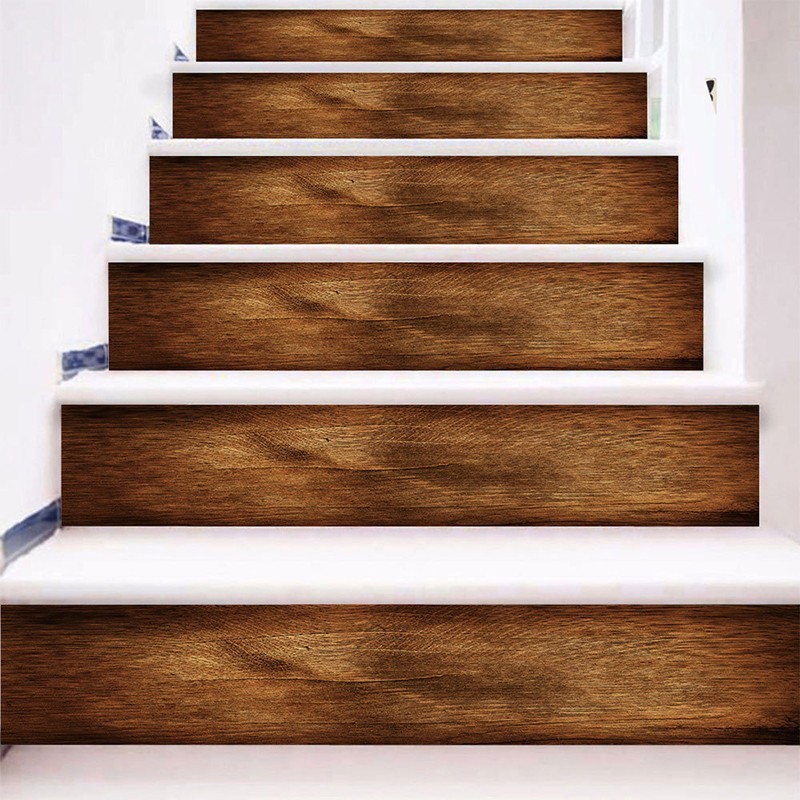 Brandnew New Practical Stair Stickers Decoration Wood Pattern 18 * 100cm