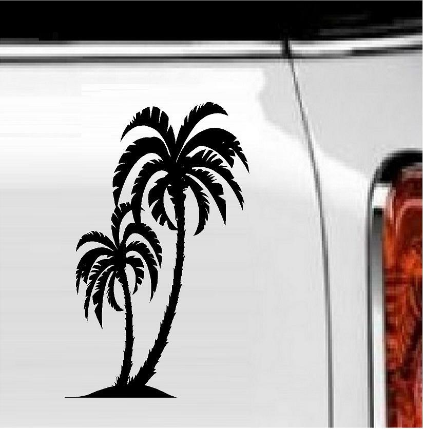 Palm Trees Vinyl Decal Home Décor 5" x 8"