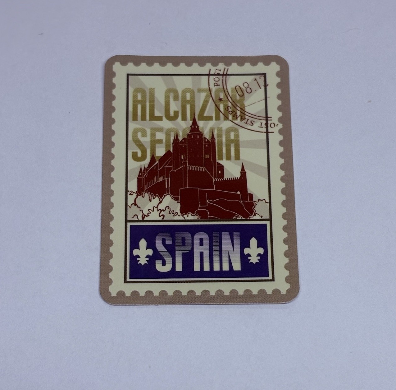 Alcazar Of Segovia Postage Stamp Novelty Sticker Vinyl Decal Travel Cool Art Tc9