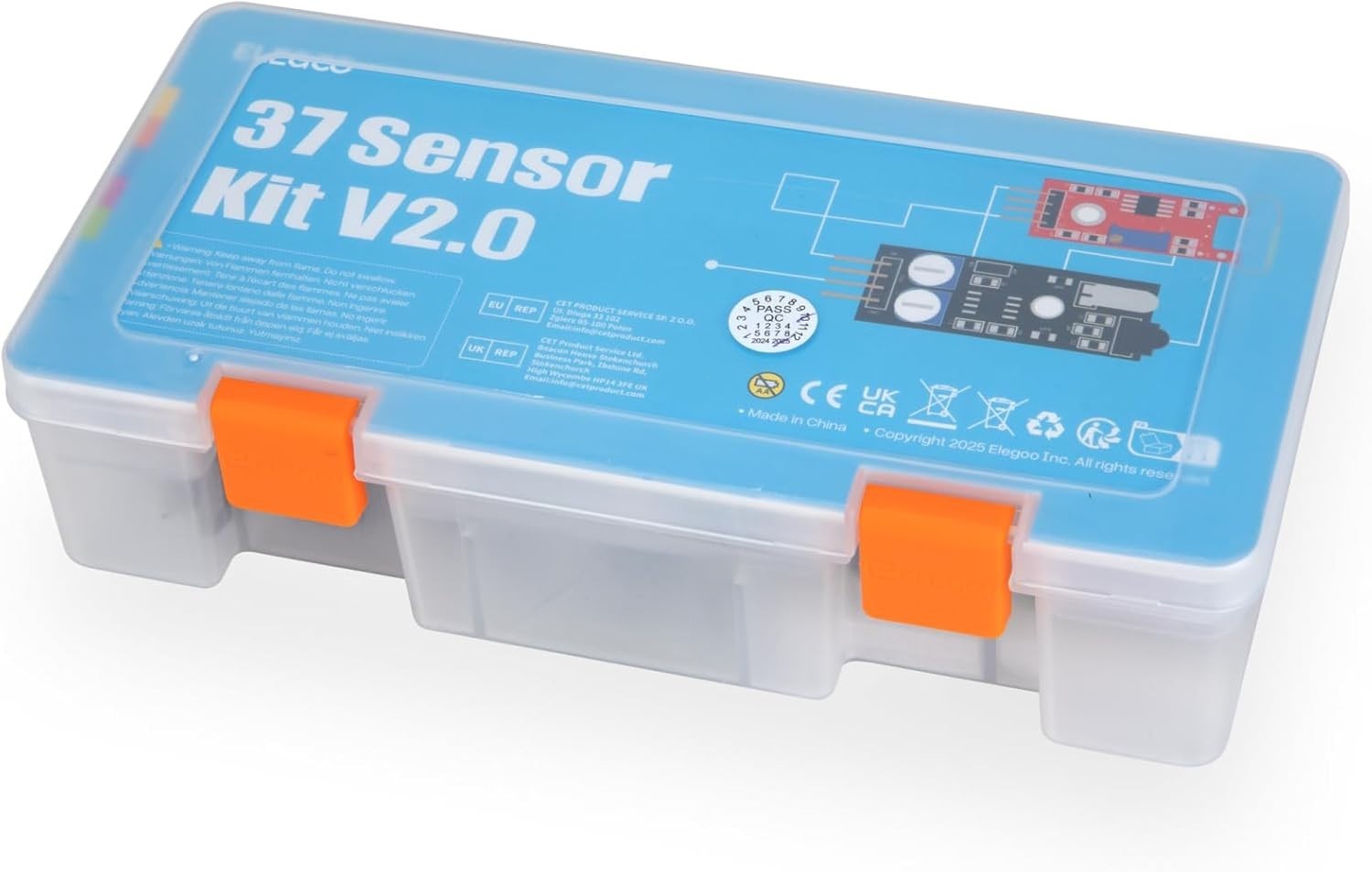 Upgraded 37 in 1 Sensor Modules Kit with Tutorial Compatible with R3 MEGA 2560 N