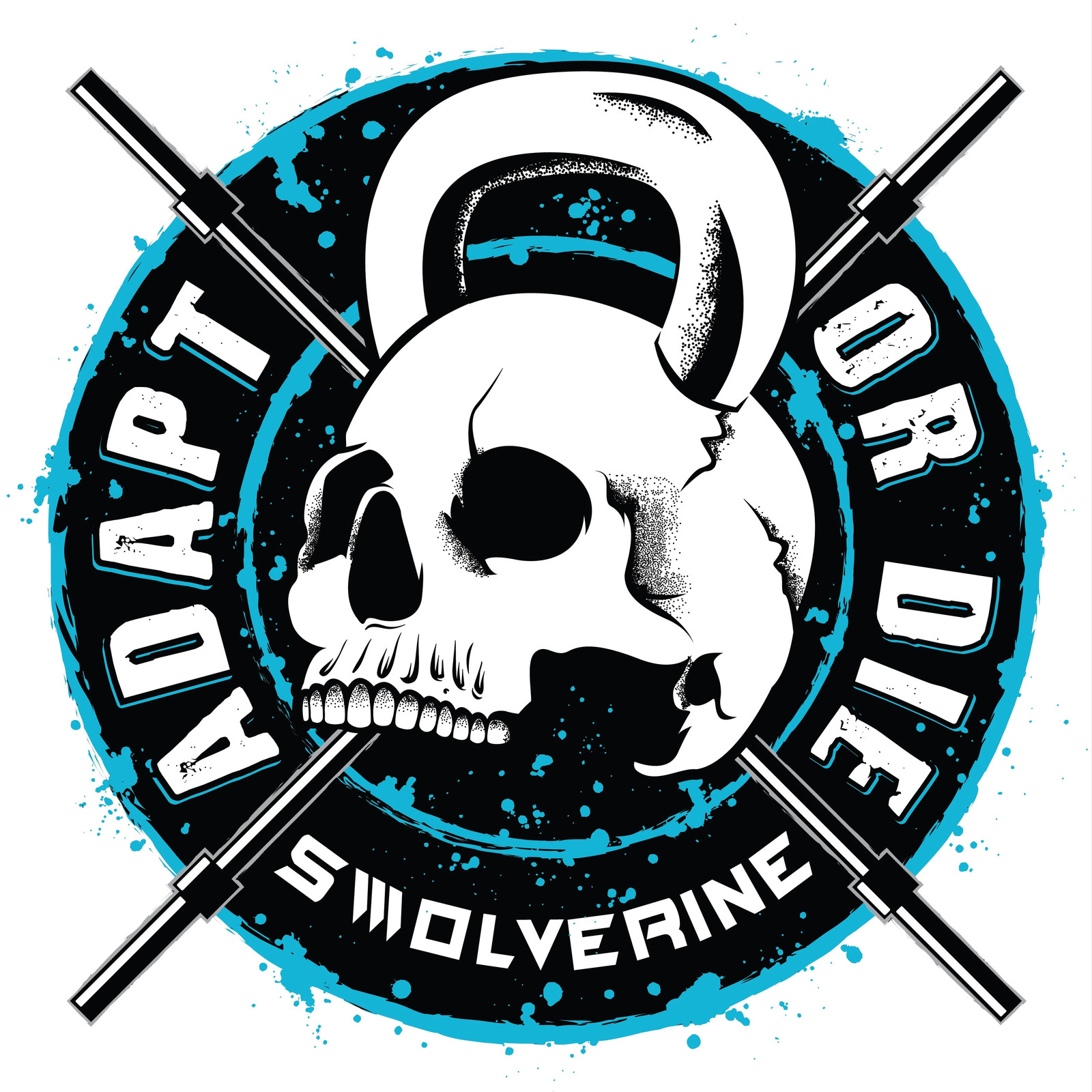 Adapt or Die Sticker – 2×2" Die-Cut Gym Sticker | Swolverine