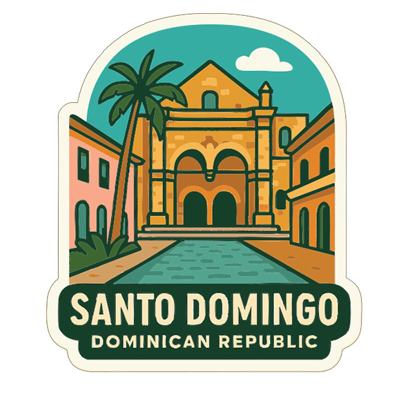 Santo Domingo Colonial Zone Dominican Republic Sticker Decal Vinyl Landmark