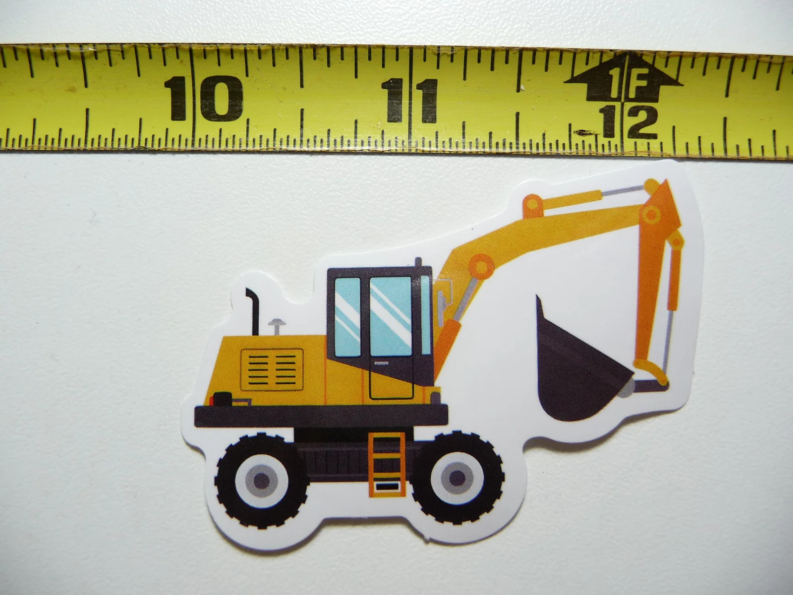ELEVATED EXCAVATOR SMALL STICKER DECAL CONSTRUCTION DEVELOPMENT MACHINERY DRIVER