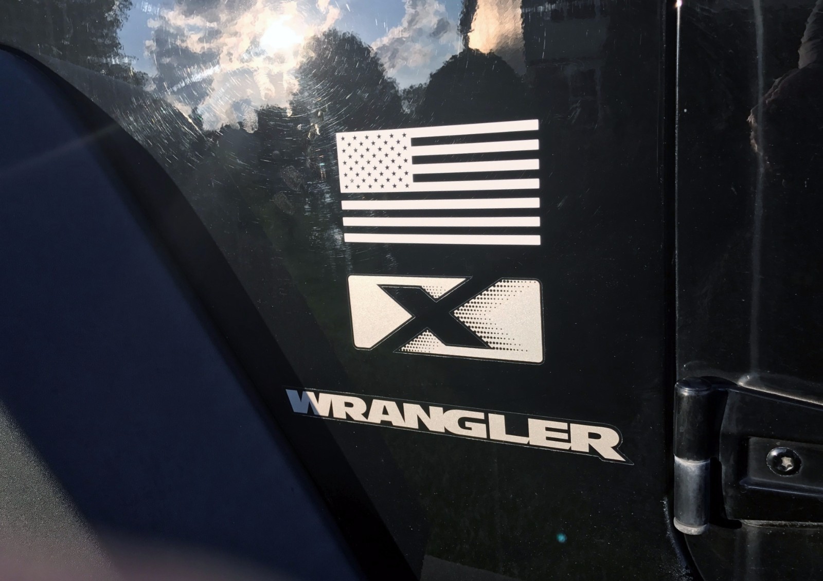 American Subdued Flags Tactical Military PAIR Flag USA Decal Phone JEEP