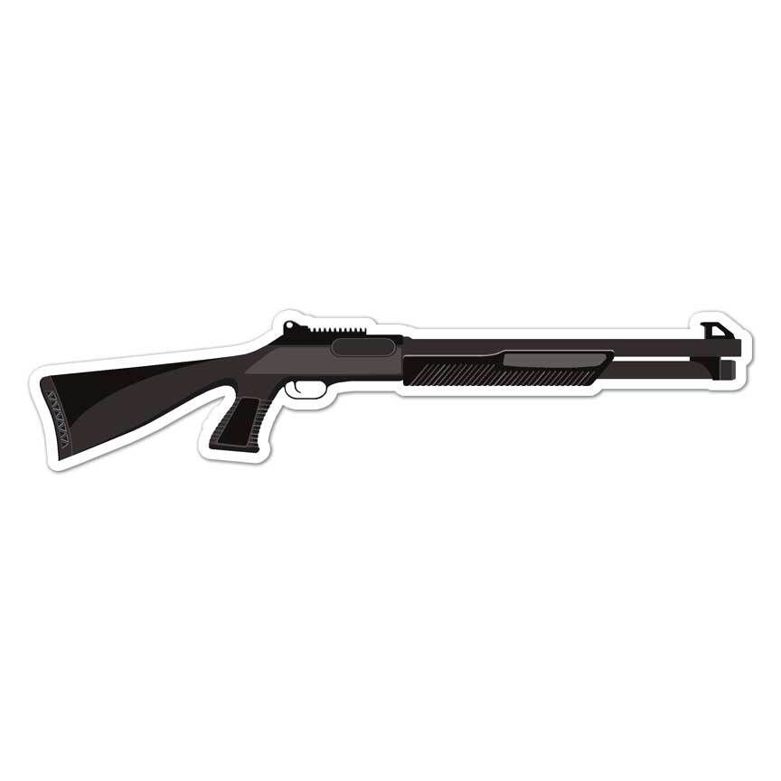 Riot Pump Shotgun, Vinyl Decal Sticker, Indoor Outdoor, 3 Sizes, #7680