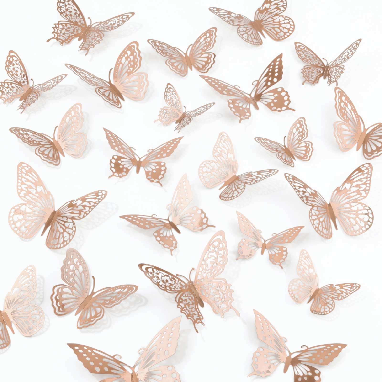 Butterfly Wall Decor, 48pcs 3D Butterfly Stickers in 3 Sizes & 4 Styles for B…