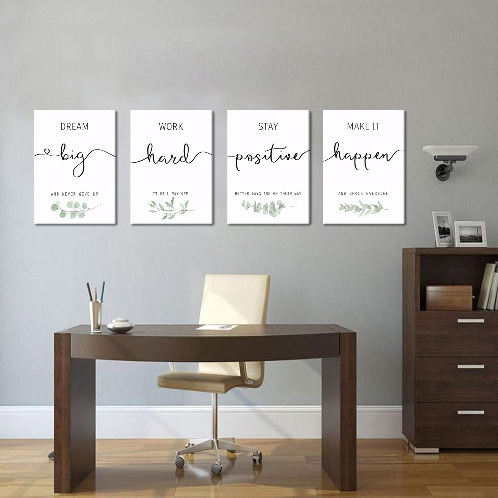 Motivational Canvas Wall Art for Office Decor – Inspirational Positive Quotes…