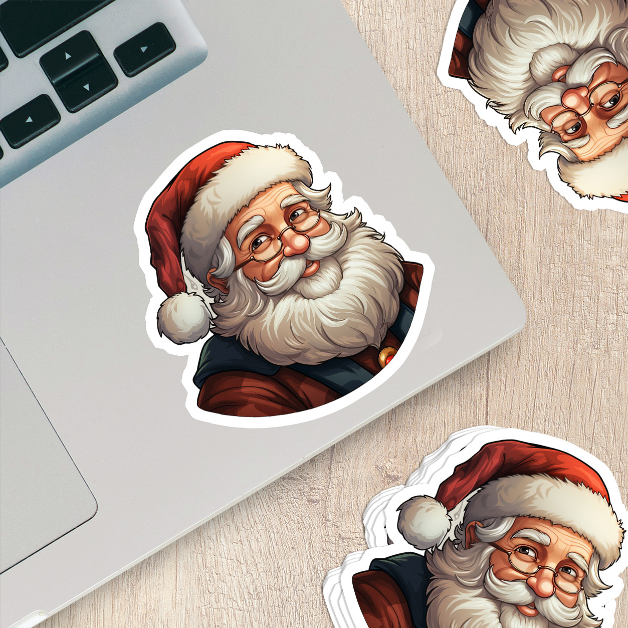 Santa Claus Vinyl Sticker – Bring the Magic of Christmas Anywhere