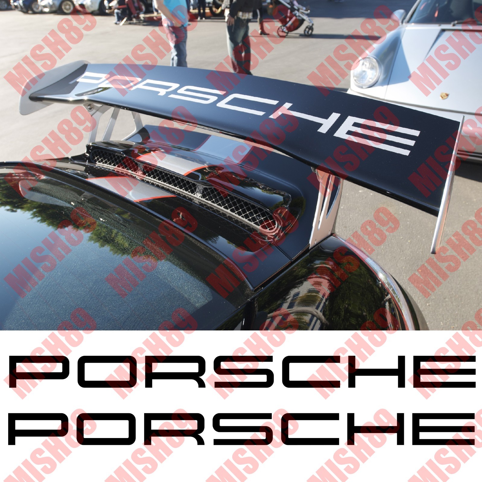 German Spoiler Decal European Racing Stickers for gt2 gt3 911 Carrera GT